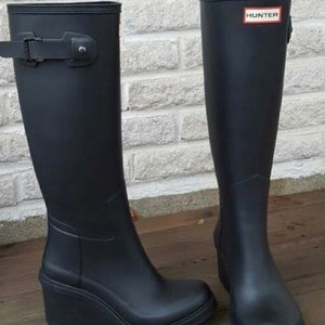 WEDGED Hunter Boots